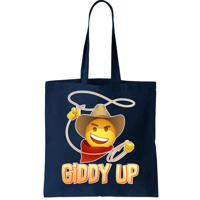 Giddy Up Cowboy Emoji Tote Bag