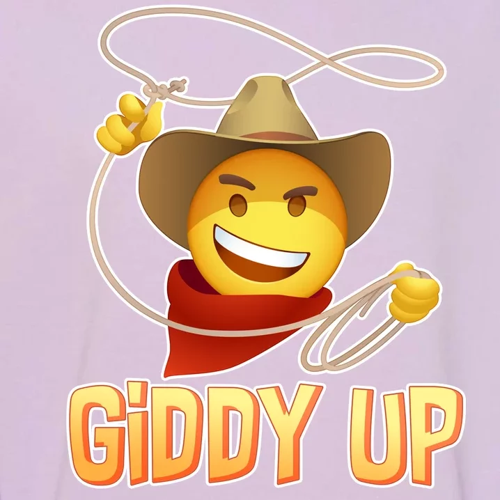 Giddy Up Cowboy Emoji Garment-Dyed Sweatshirt