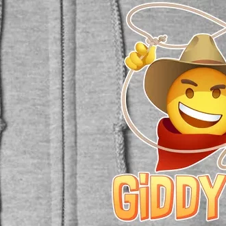 Giddy Up Cowboy Emoji Full Zip Hoodie