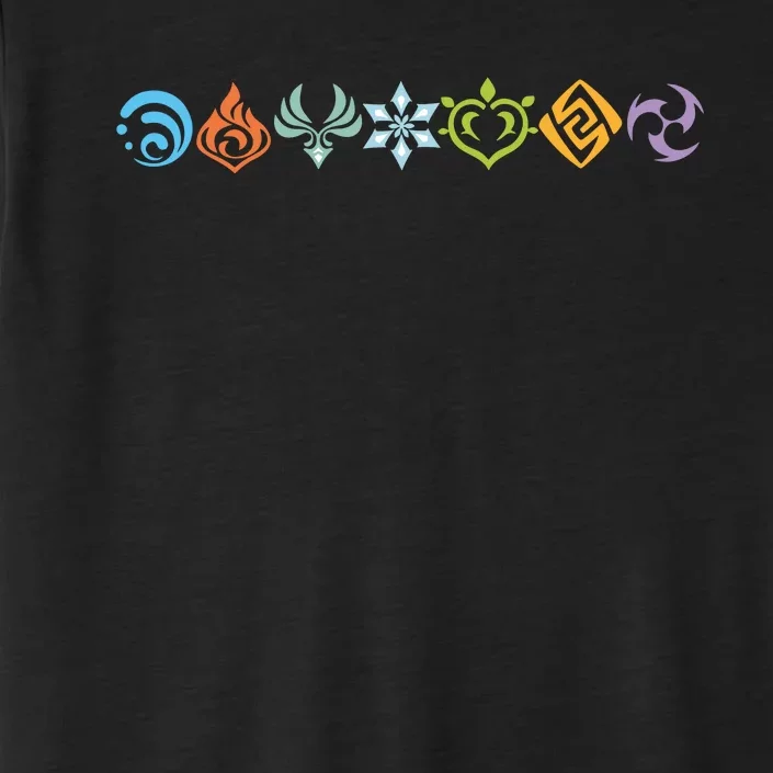 Genshin Impact Elements Gamer ChromaSoft Performance T-Shirt