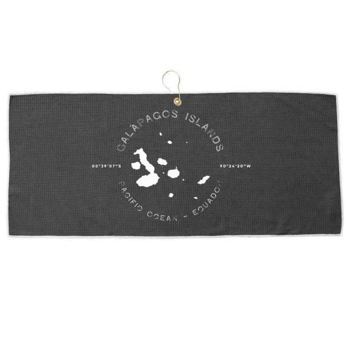 Galapagos Islands Ecuador Graphic Large Microfiber Waffle Golf Towel