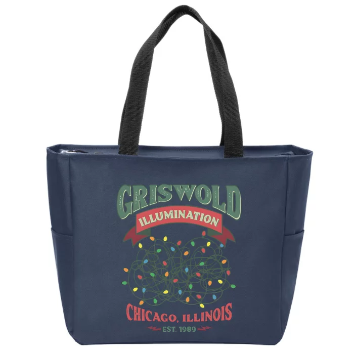 Griswold Illumination Est 1989 A Christmas Story Zip Tote Bag