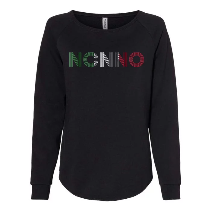 Grandpa Italian Family Roots Italy Home Country Nonno Womens California Wash Sweatshirt