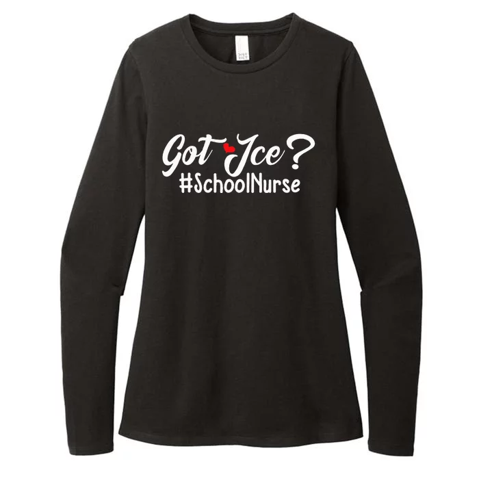 Got Ice Funny School Nurse Saying Public Health Nursing Womens CVC Long Sleeve Shirt