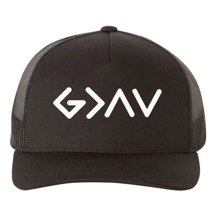 God Is Faithful More Than Highs And Lows Christian Yupoong Adult 5-Panel Trucker Hat