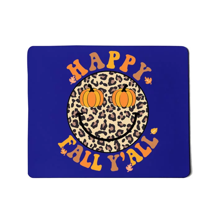 Groovy Its Fall Yall Leopard Autumn Halloween Thanksgiving Mousepad