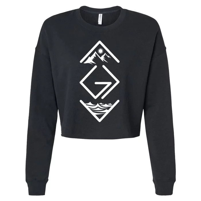 God Is Faithful More Than Highs And Lows Cropped Pullover Crew