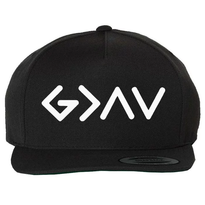 God Is Faithful More Than Highs And Lows Christian Wool Snapback Cap