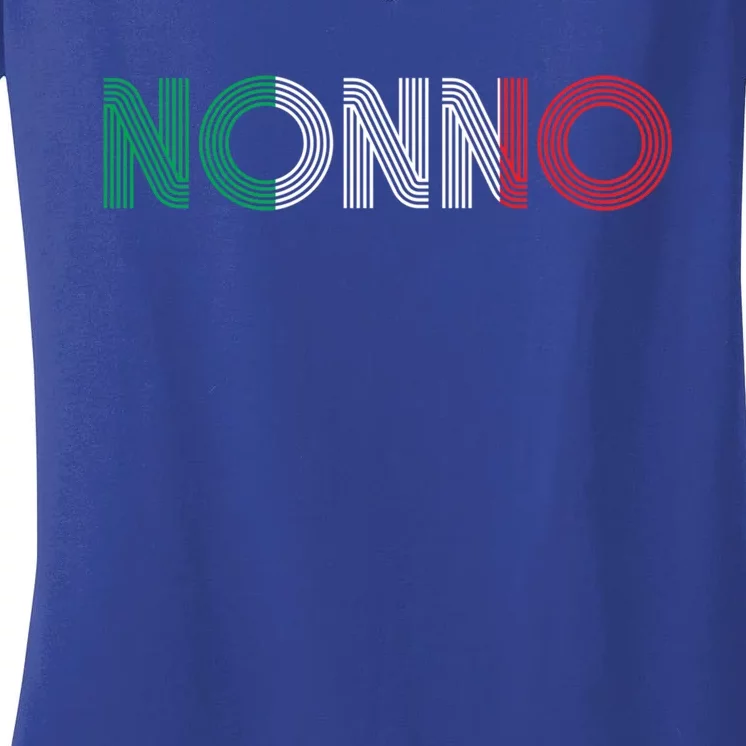 Grandpa Italian Family Culture Italy Country Nonno Gift Women's V-Neck T-Shirt