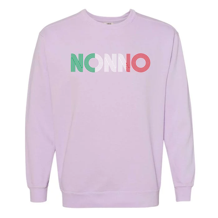 Grandpa Italian Family Culture Italy Country Nonno Gift Garment-Dyed Sweatshirt