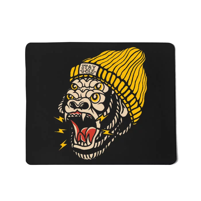 Gorilla Inked Flash Old School Ink Addict Traditional Tattoo Mousepad