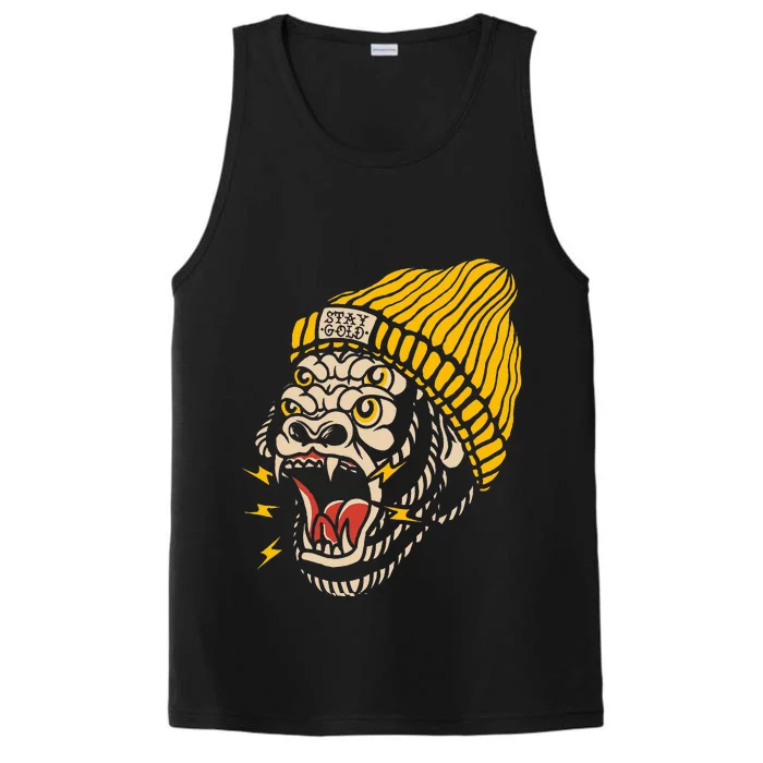 Gorilla Inked Flash Old School Ink Addict Traditional Tattoo Performance Tank