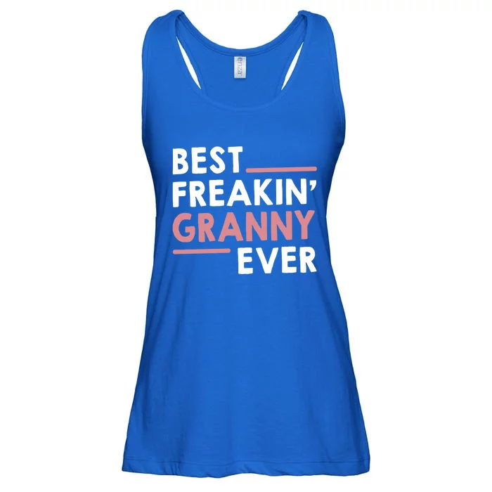 Granny Idea For Grandma Mothers Day Best Freakin' Granny Gift Ladies Essential Flowy Tank