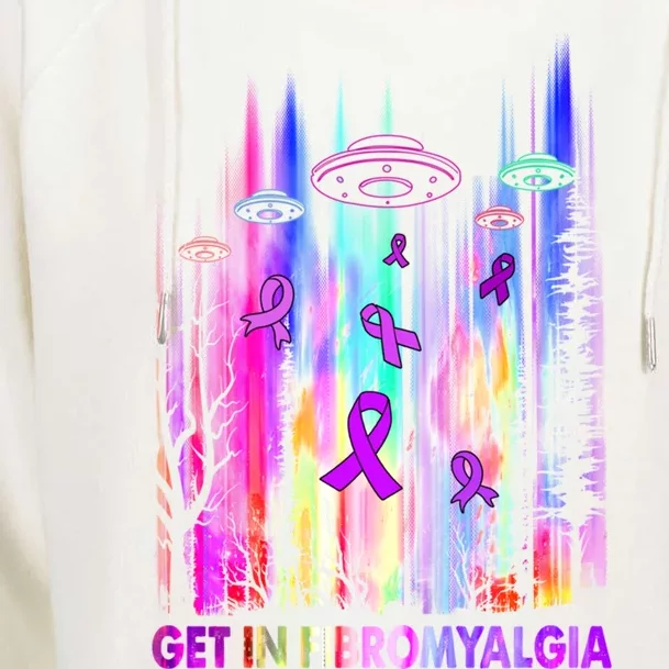 Get In Fibromyalgia Awareness Gift Gift Womens Funnel Neck Pullover Hood