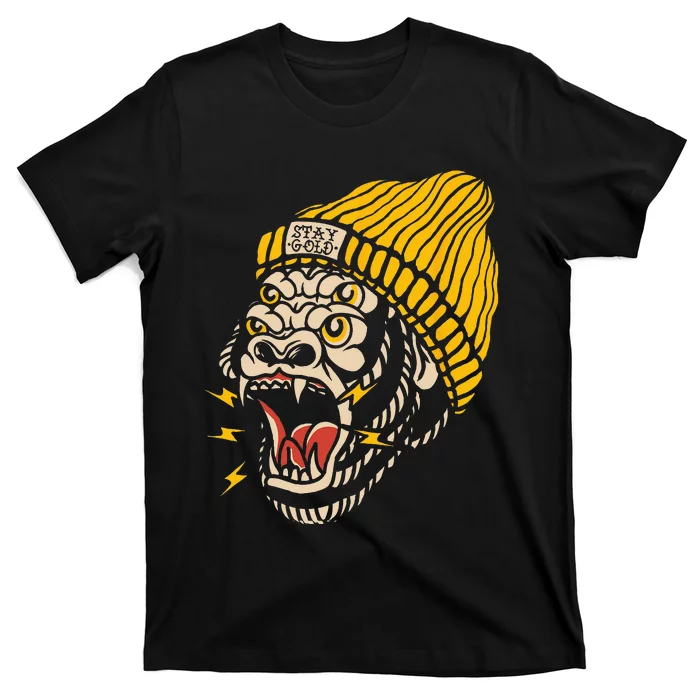 Gorilla Inked Flash Old School Ink Addict Traditional Tattoo T-Shirt