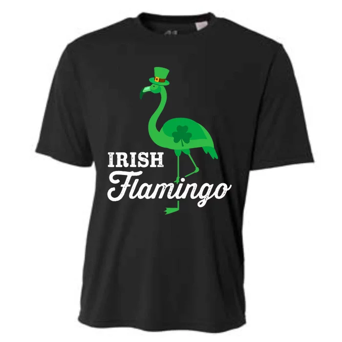 Green irish flamingo for funny St Patricks day Cooling Performance Crew T-Shirt