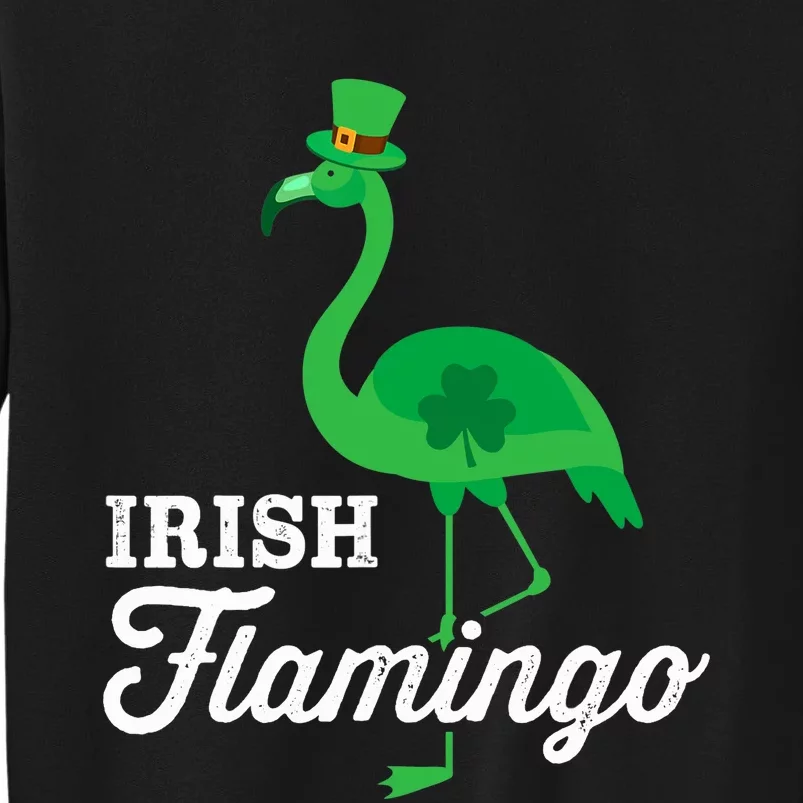 Green irish flamingo for funny St Patricks day Sweatshirt