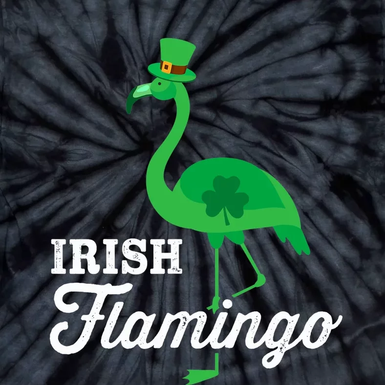 Green irish flamingo for funny St Patricks day Tie-Dye T-Shirt