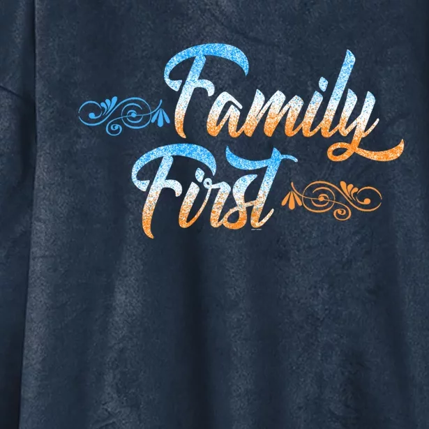 Gift Idea For Family Family First Meaningful Gift Hooded Wearable Blanket