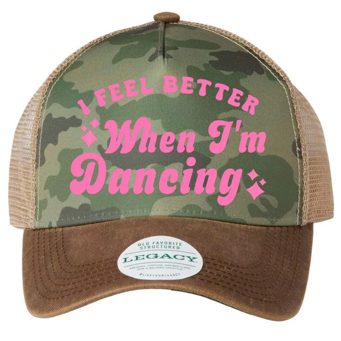 Groovy I Feel Better When IM Dancing Ballet Dancer Girl Legacy Tie Dye Trucker Hat