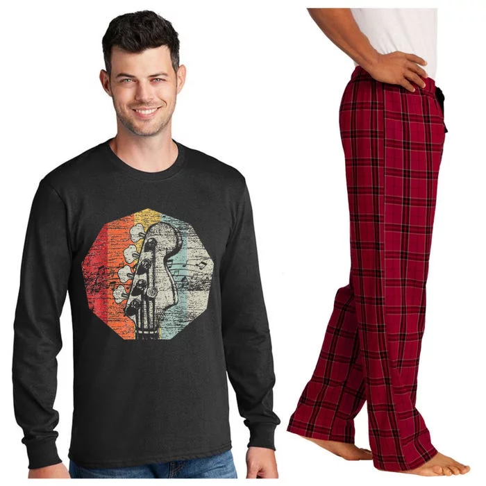 Gift Idea For Bassguitarist Bass Guita Long Sleeve Pajama Set