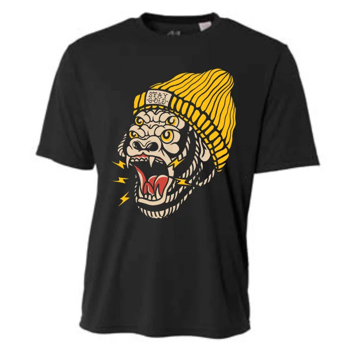 Gorilla Inked Flash Old School Ink Addict Traditional Tattoo Cooling Performance Crew T-Shirt