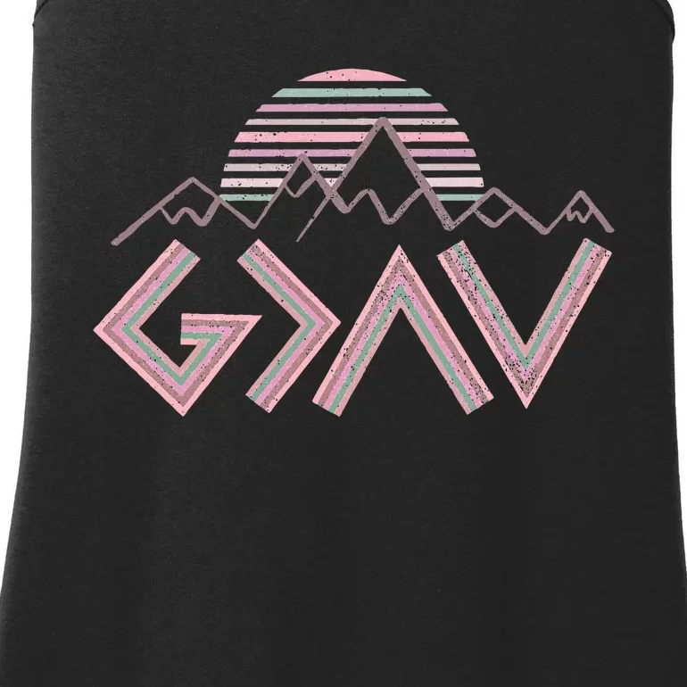 God Is Faithful More Than Highs And Lows Ladies Essential Tank