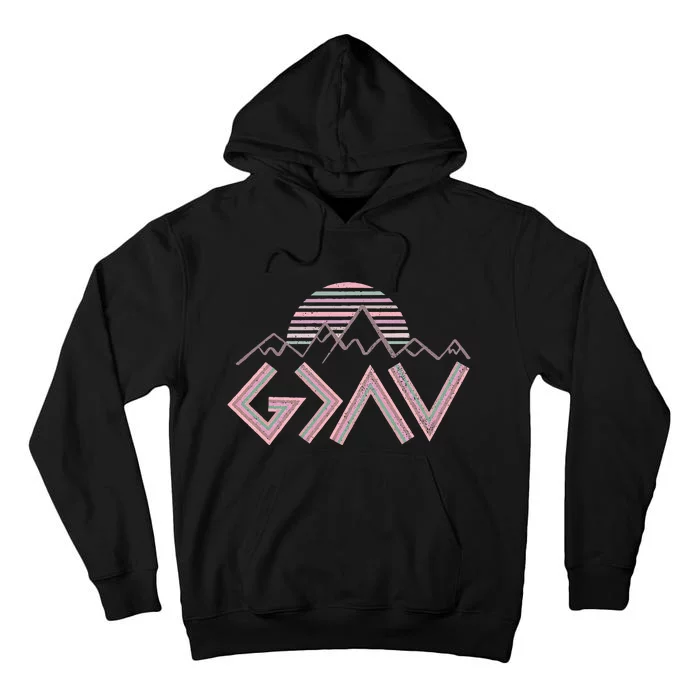 God Is Faithful More Than Highs And Lows Tall Hoodie