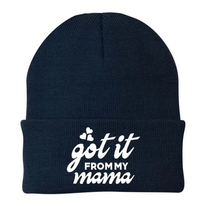 Got It From My Mama Mothers Day Funny Gift Funny Cute Gift Knit Cap Winter Beanie