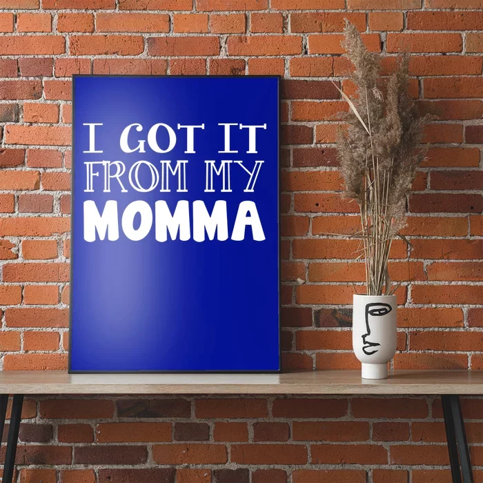 Got It From My Momma Family Outfit Mom Family Matching Mommy Meaningful Gift Poster