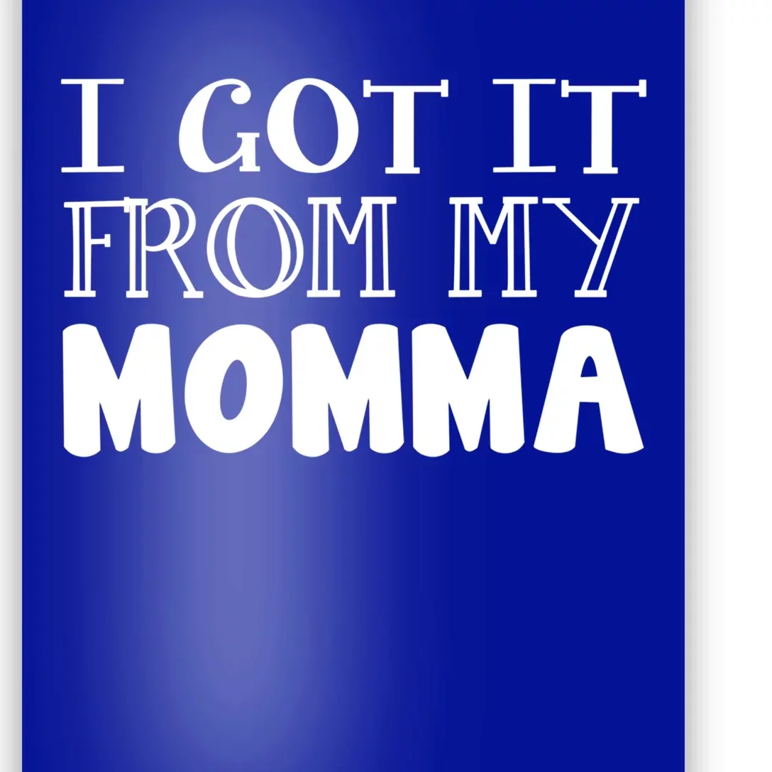 Got It From My Momma Family Outfit Mom Family Matching Mommy Meaningful Gift Poster