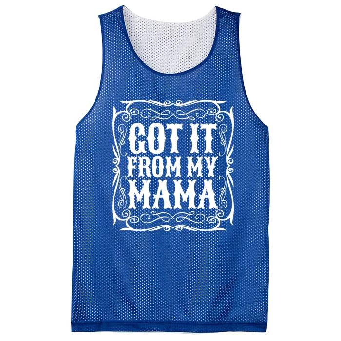 Got It From My Mama Casual Graphic Gift Mesh Reversible Basketball Jersey Tank