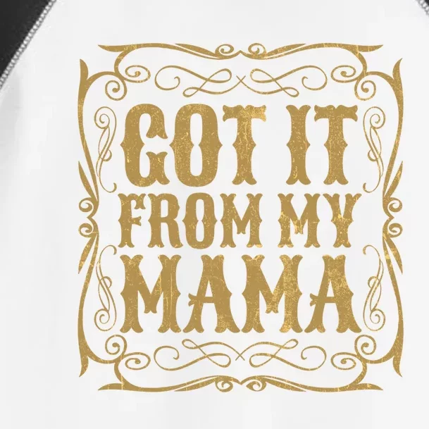 Got It From My Mama Casual Graphic Funny Gift Toddler Fine Jersey T-Shirt