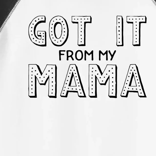 Got It From My Mama Design Gift Toddler Fine Jersey T-Shirt