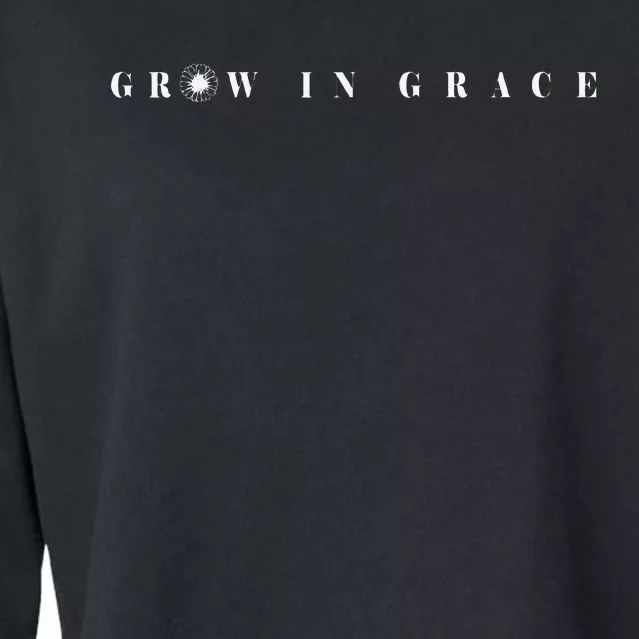 Grow In Grace Christian Plants Green Lover Flower Lover Cropped Pullover Crew