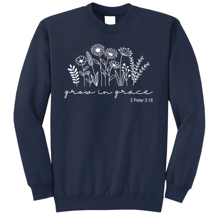 Grow In Grace 2 Peter 3:18 Floral Sweatshirt