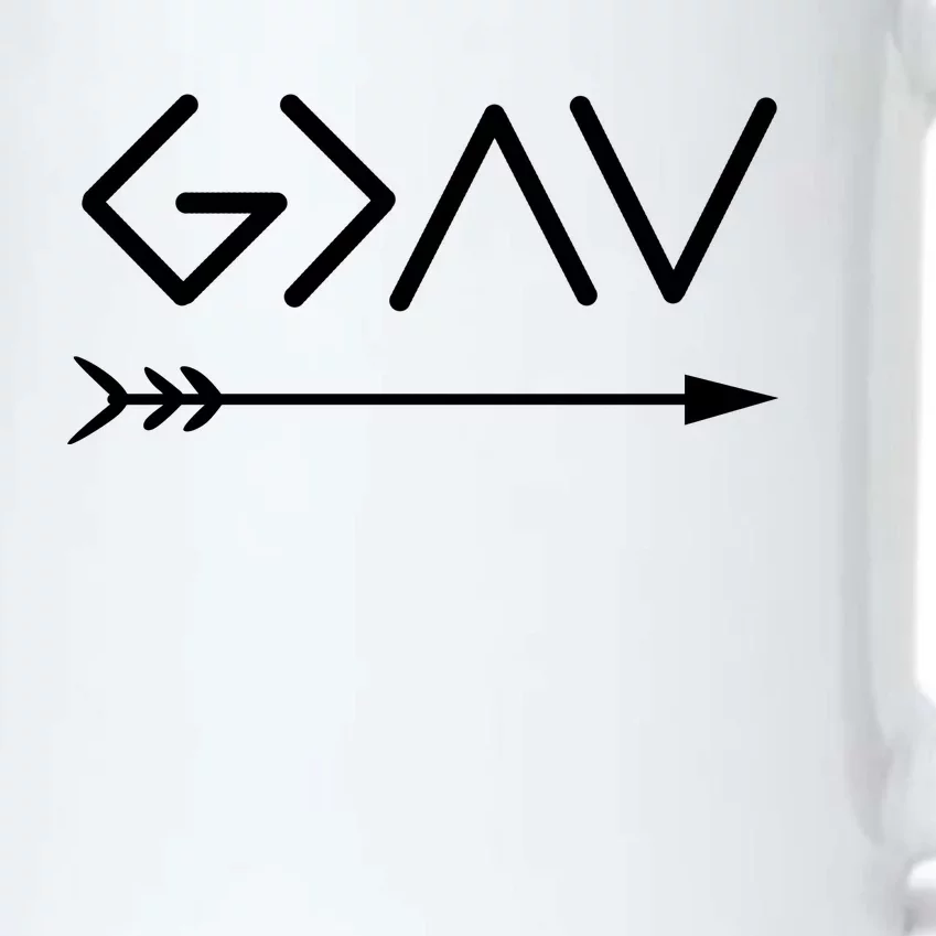 God Is Greater Than The Highs And The Lows Black Color Changing Mug