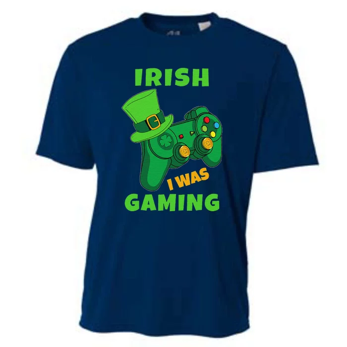 Gamer Irish Games Funny Saint Patrick Day Gamer Cooling Performance Crew T-Shirt