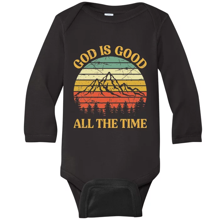 God is Good All The Time Christian Worship Preachers Baby Long Sleeve Bodysuit