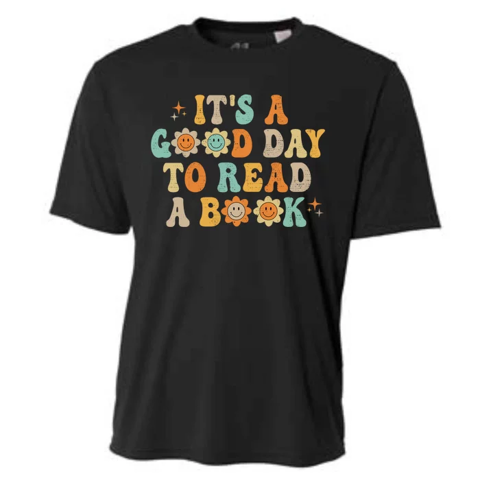 Groovy It's Good Day To Read Book Library Reading Lover Gift Cooling Performance Crew T-Shirt