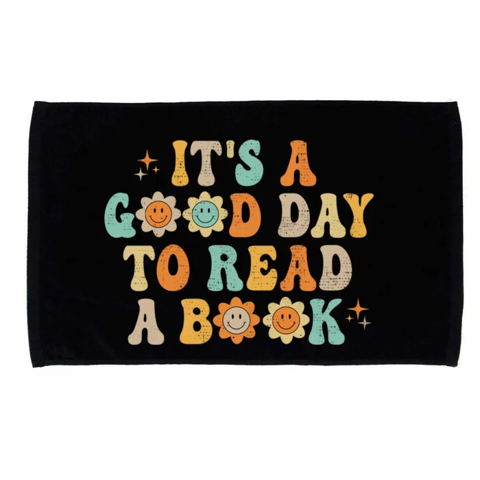 Groovy It's Good Day To Read Book Library Reading Lover Gift Microfiber Hand Towel