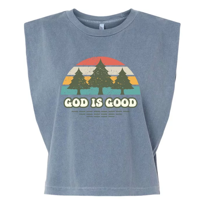 God Is Good Garment-Dyed Women's Muscle Tee