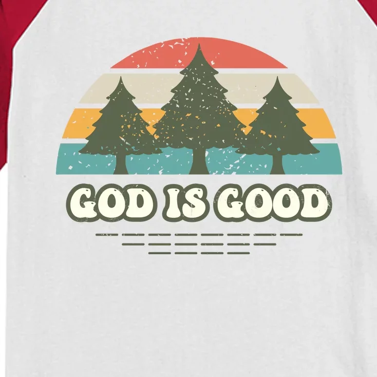 God Is Good Kids Colorblock Raglan Jersey