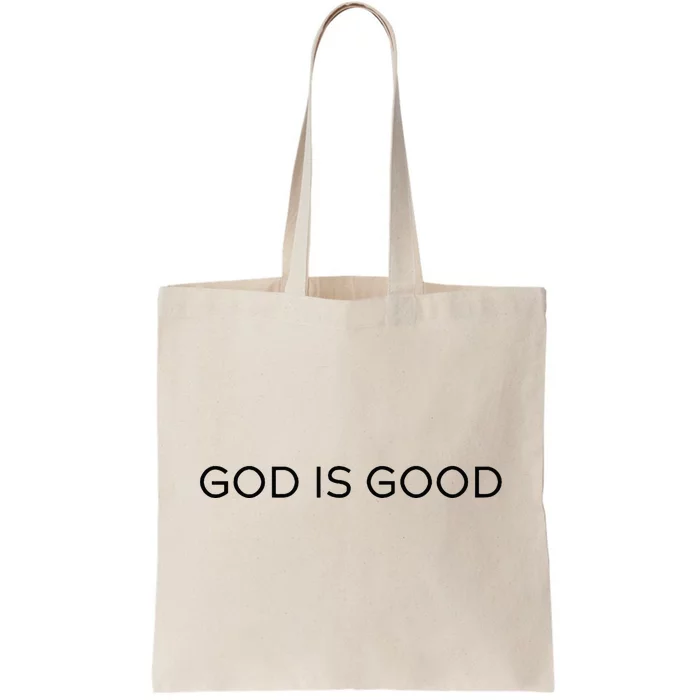 God Is Good Trendy Christian Saying Minimal Tote Bag