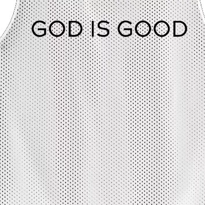 God Is Good Trendy Christian Saying Minimal Mesh Reversible Basketball Jersey Tank