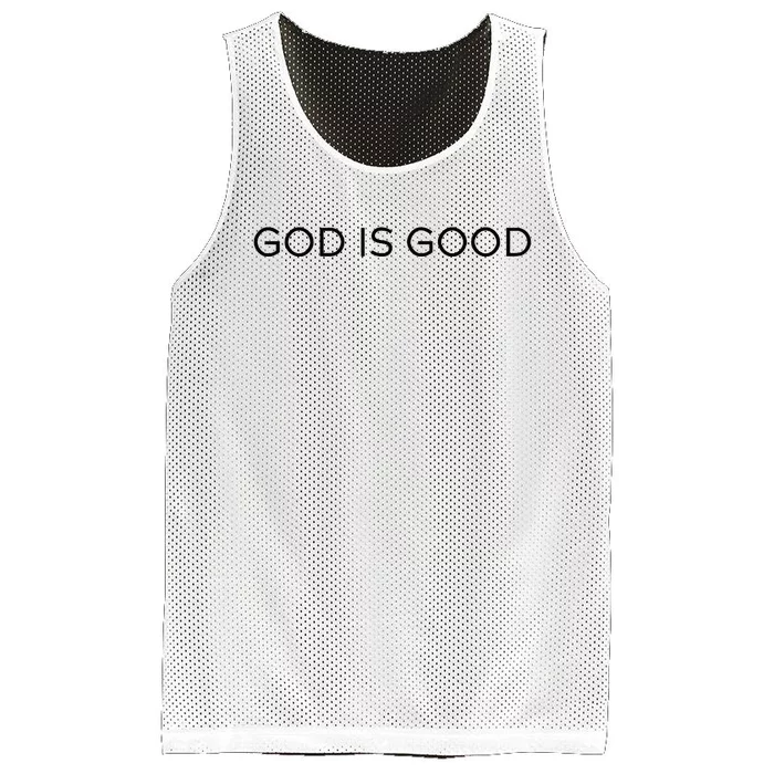 God Is Good Trendy Christian Saying Minimal Mesh Reversible Basketball Jersey Tank