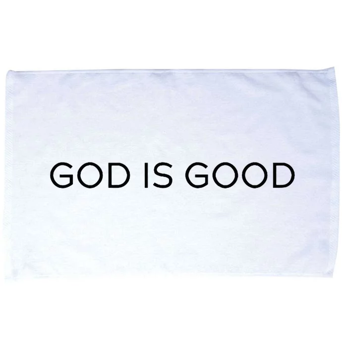 God Is Good Trendy Christian Saying Minimal Microfiber Hand Towel