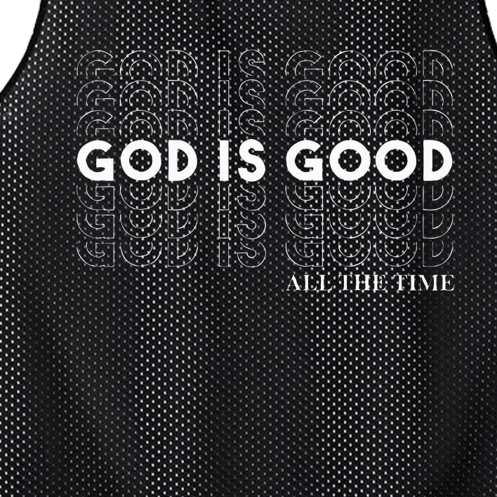 God Is Good Christian Worship PreacherS Classic Fit Crew Neck Short Sleeve Mesh Reversible Basketball Jersey Tank