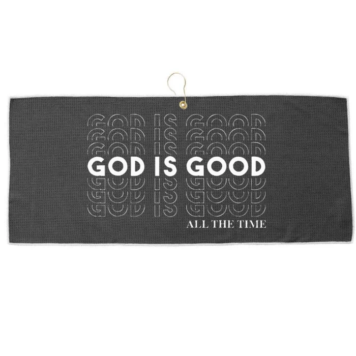 God Is Good Christian Worship PreacherS Classic Fit Crew Neck Short Sleeve Large Microfiber Waffle Golf Towel