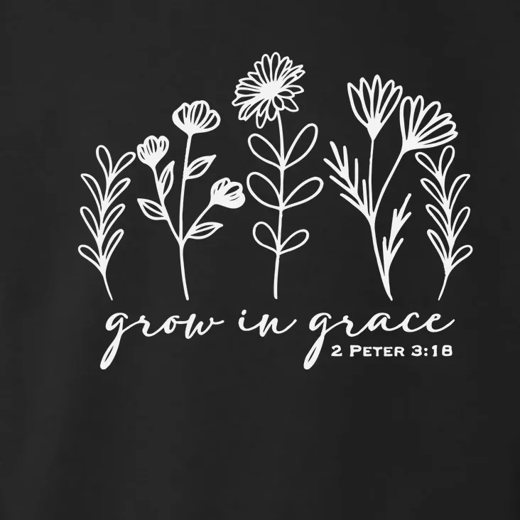 Grow In Grace Faith Christian Jesus Toddler Hoodie